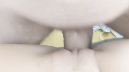 Классический секс крупным планом до кремпая с русской киской